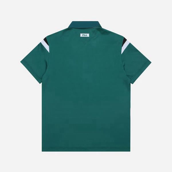 Camisas Polo Fila Hombre Verde - Golf V Incision S/S - España 457123BLG